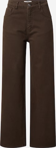 RÆRE by Lorena Rae Wide leg Jeans in Brown: front