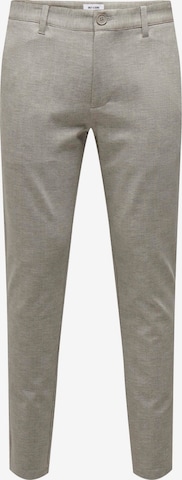 Only & Sons Slim fit Chino Pants 'ONSMark' in Grey: front