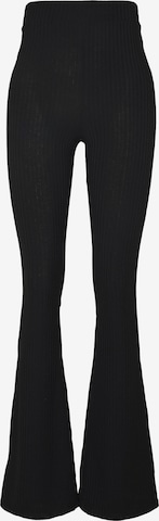 Hey Honey Flared Workout Pants 'Lilac Breeze' in Black: front