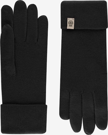 Roeckl Full Finger Gloves 'ESSENTIALS' in Black: front