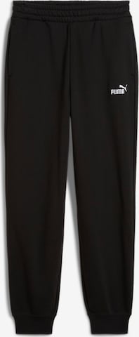 PUMA Tapered Workout Pants 'ESS Small No. 1' in Black: front