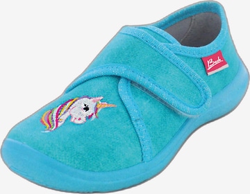 BECK Slippers in Blue: front