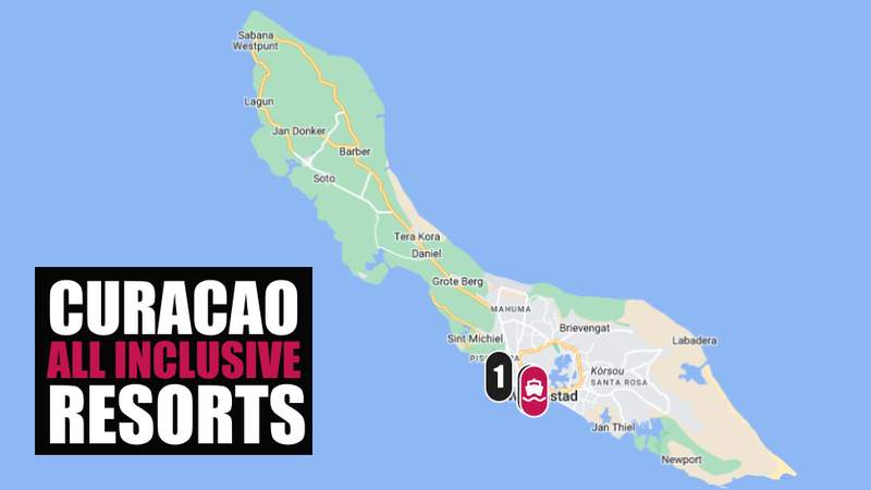 Curacao Cruise Port Resort Day Pass Map