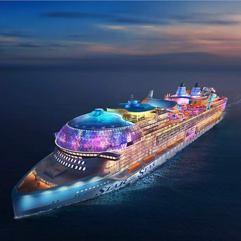 Icon of the Seas Built and Renovated Infographic