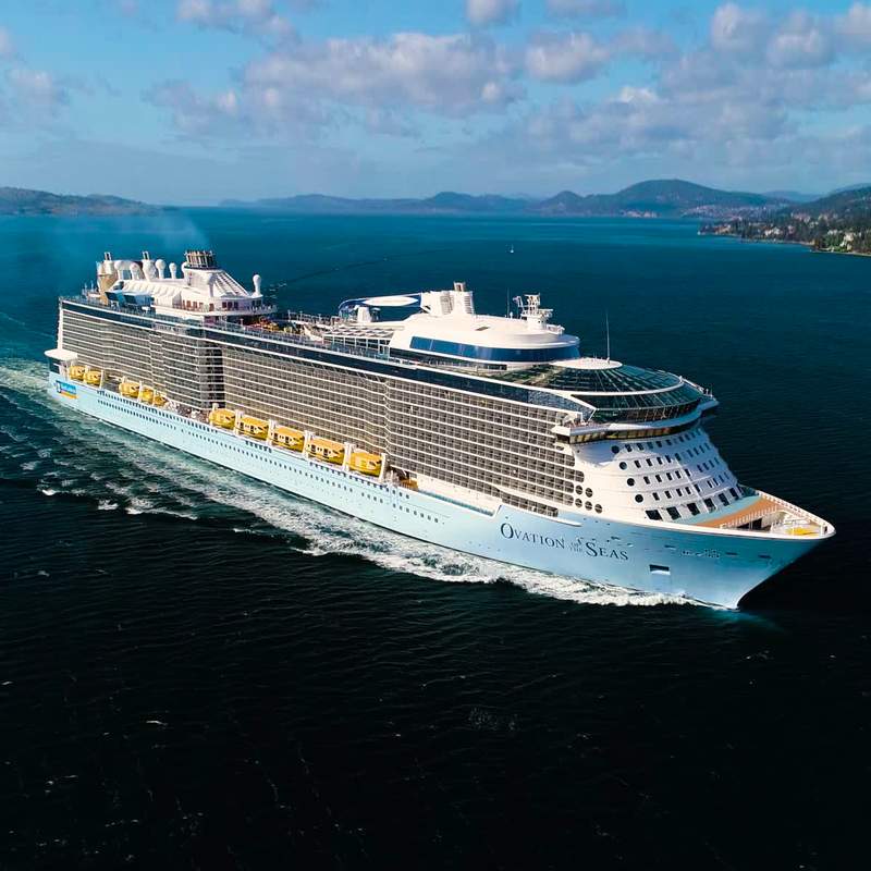 Ovation of the Seas Built and Renovated Infographic