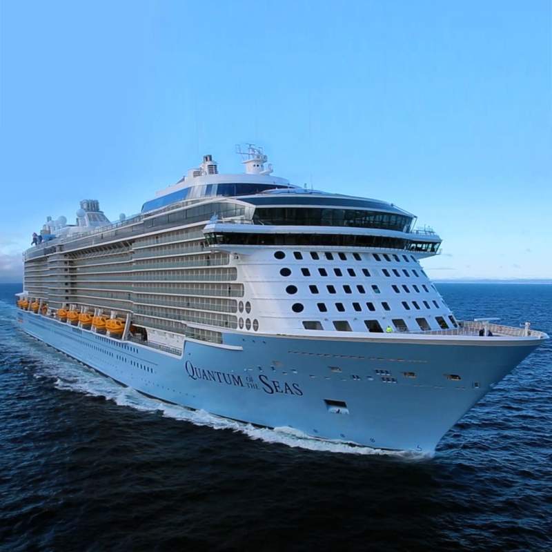Quantum of the Seas Built and Renovated Infographic